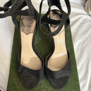 Vince Camuto Black Strappy Heels
